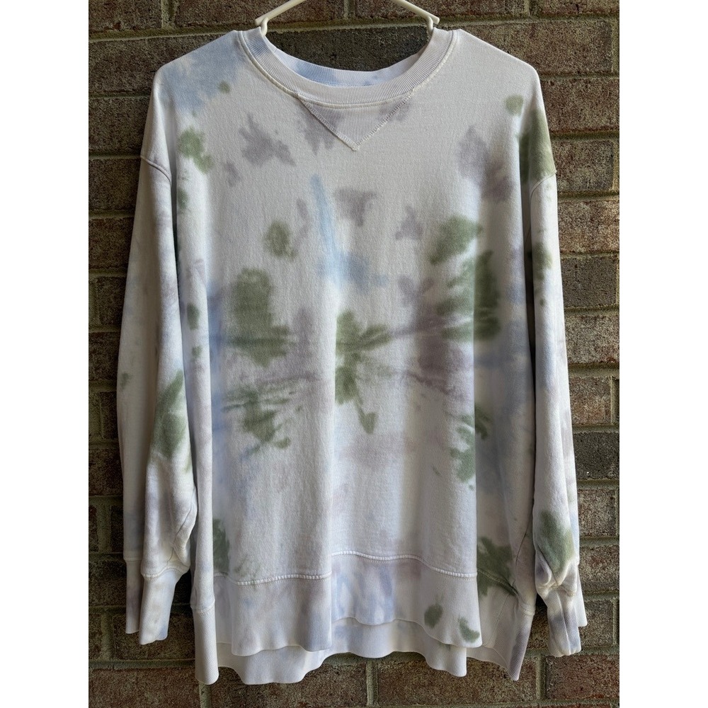 J.Crew Rivet & Thread Tie Dye Sweatshirt Cotton‎ Crewneck Small